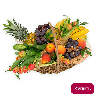 Подарочная фруктовая корзина